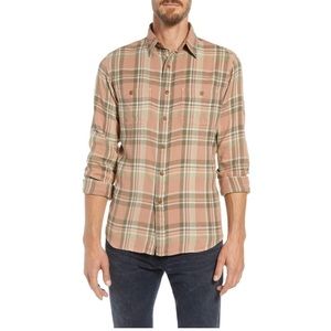 Frye Miles Regular Button Down Mens Long Sleeve Top Size M